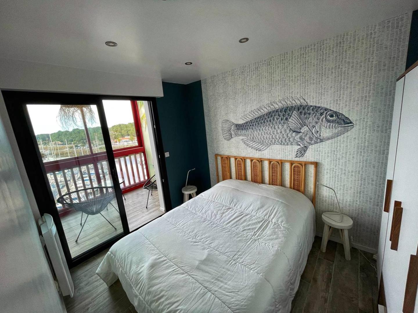 Port Sud - T3 En Duplex Avec Vue Panoramique Sur Le Port De Capbreton Apartman Kültér fotó
